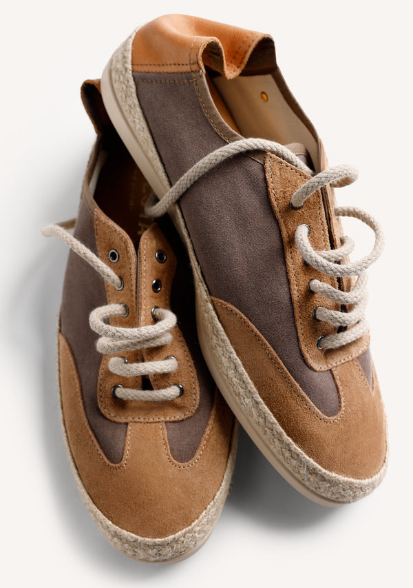 BROWN LEATHER SNEAKERS