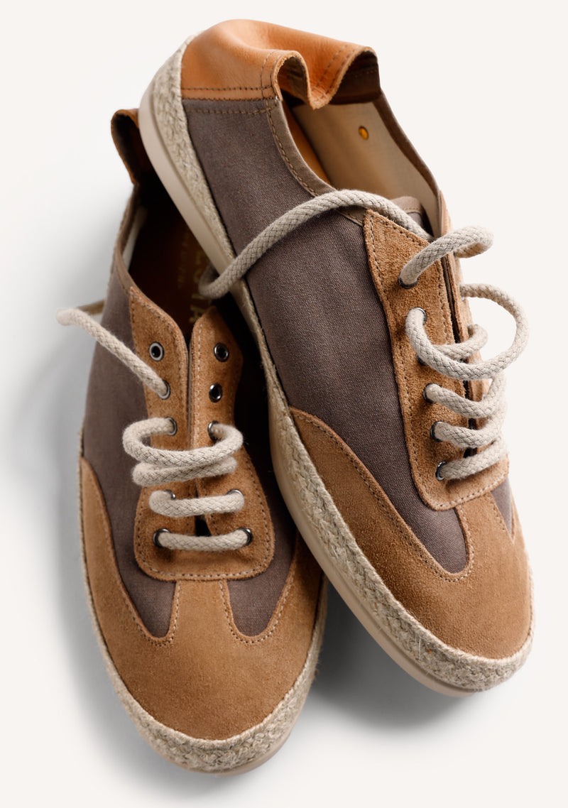 BROWN LEATHER SNEAKERS