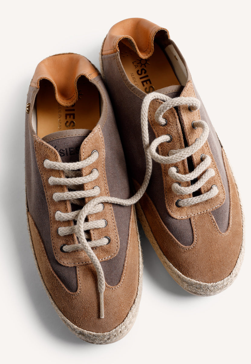 SNEAKERS PELLE MARRONE