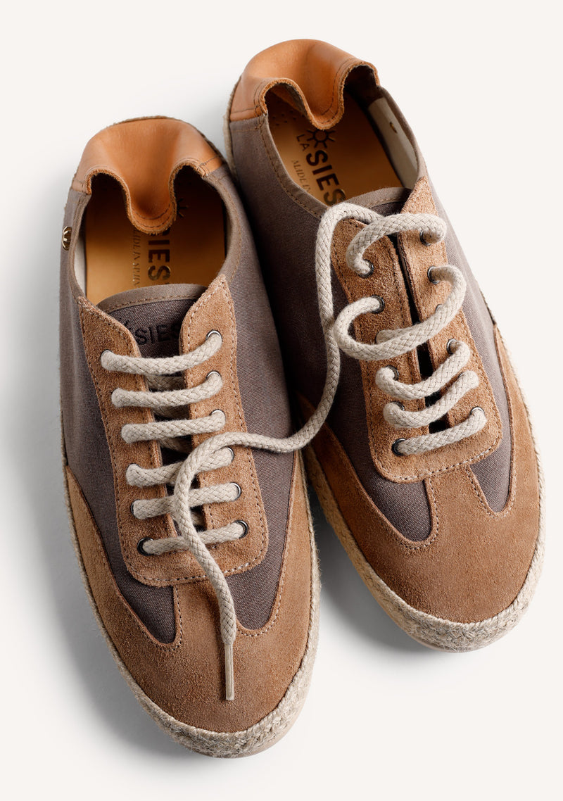BROWN LEATHER SNEAKERS