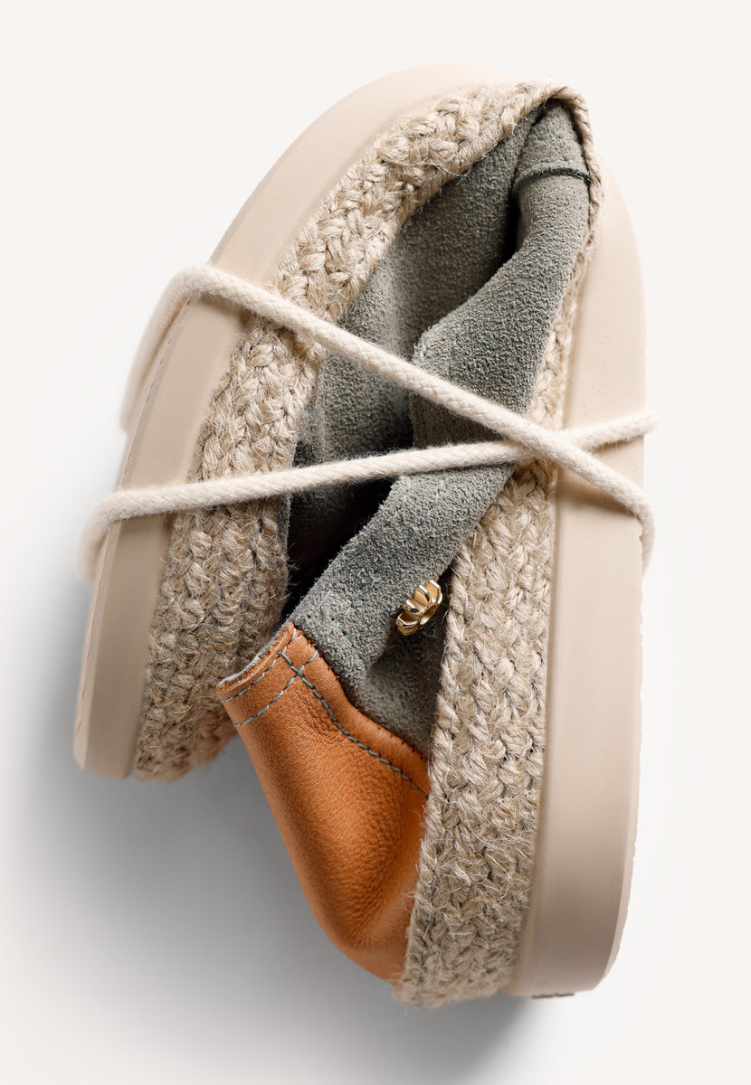 ALPARGATAS CAQUIS PIEL