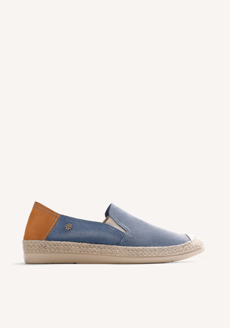 ESPADRILLES CUIR BLEU