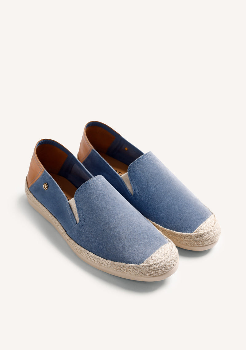 ESPADRILLES CUIR BLEU