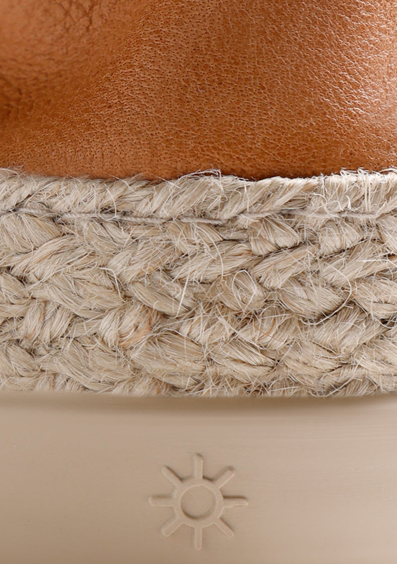ESPADRILLES CUIR BLEU