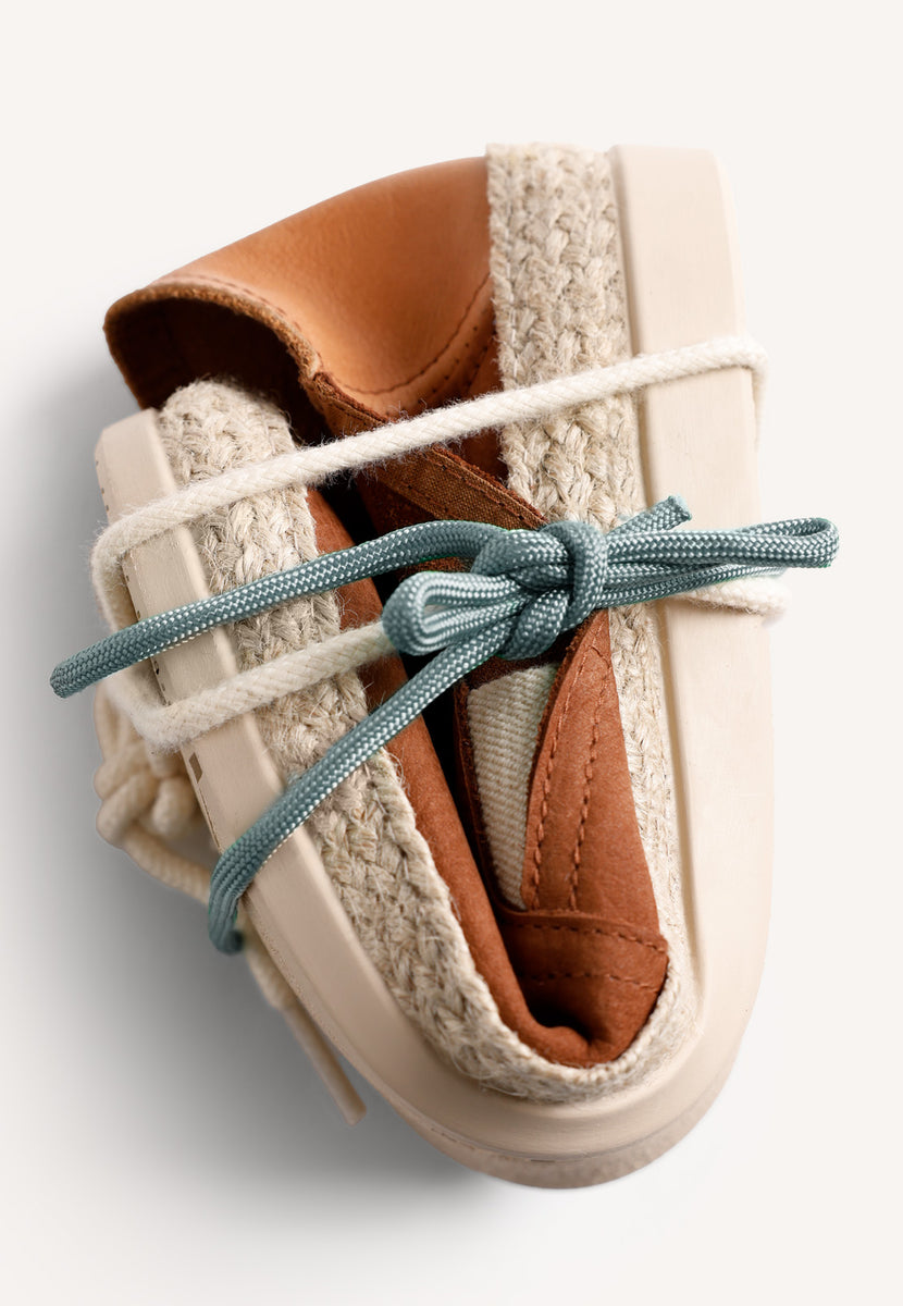 ALPARGATAS MARRONES PIEL