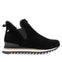 Sneakers negras estilo botín con mini cuña para mujer ECKERO