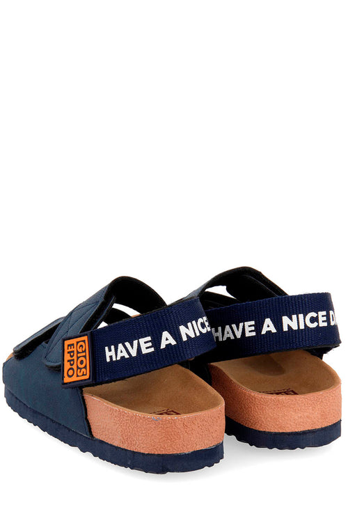 Chanclas estilo bio color marino para niño DESSEL
