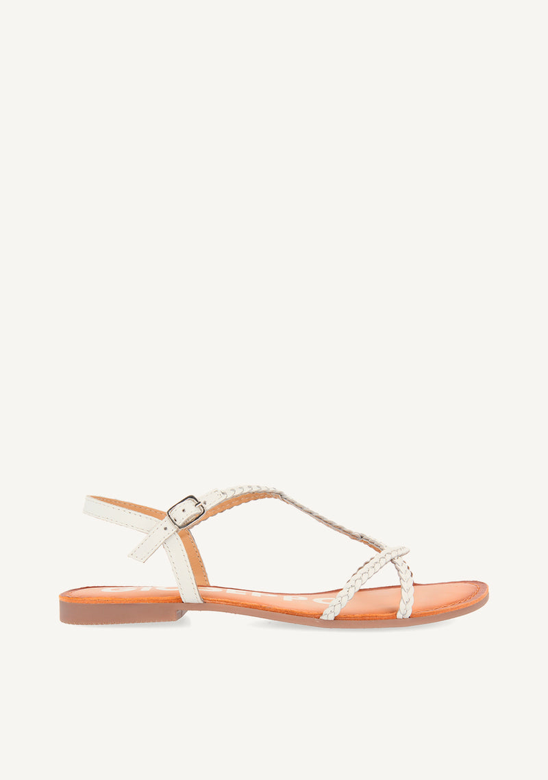 SANDALIAS BLANCAS PARA MUJER OSSIAN