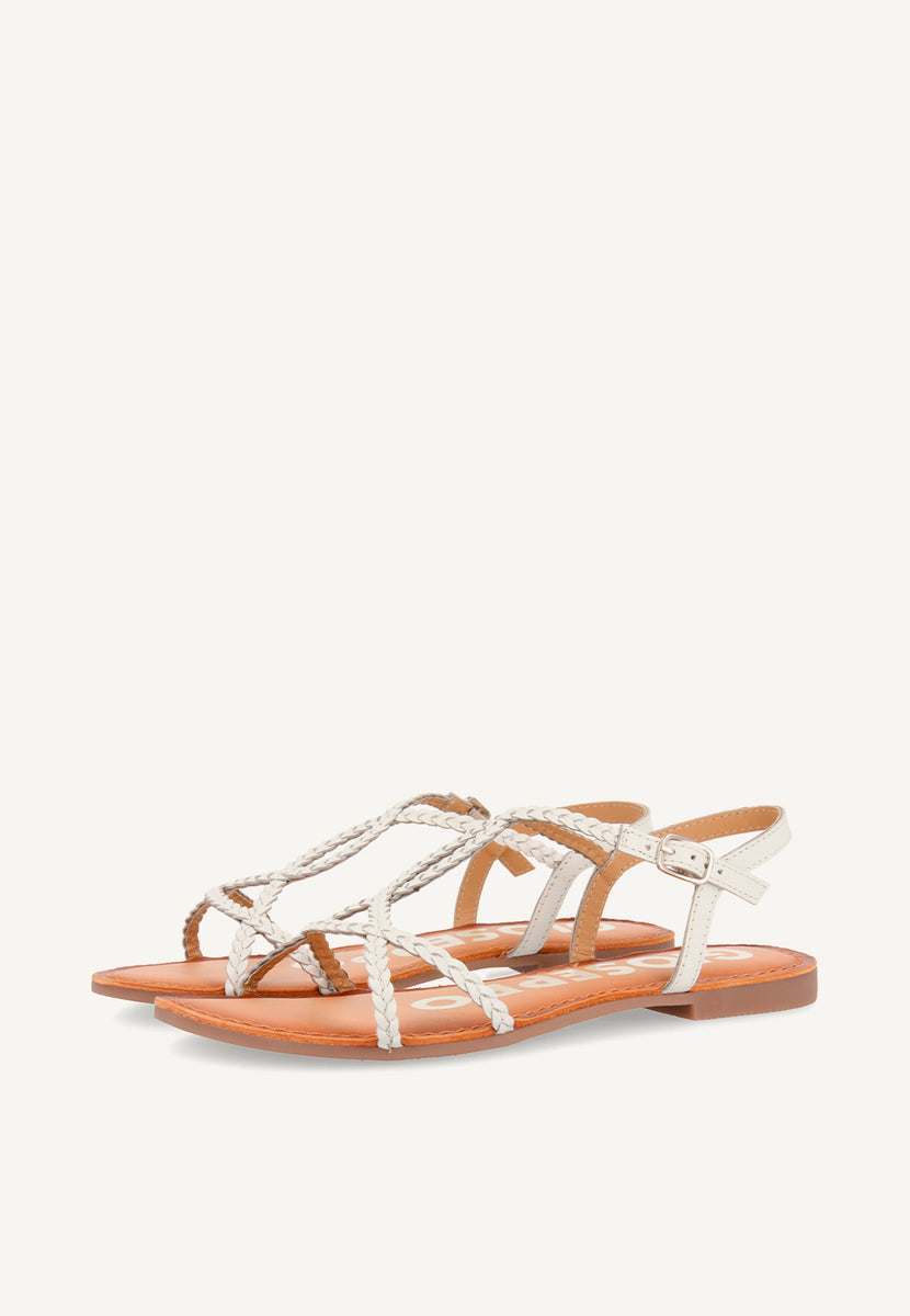 SANDALIAS BLANCAS PARA MUJER OSSIAN