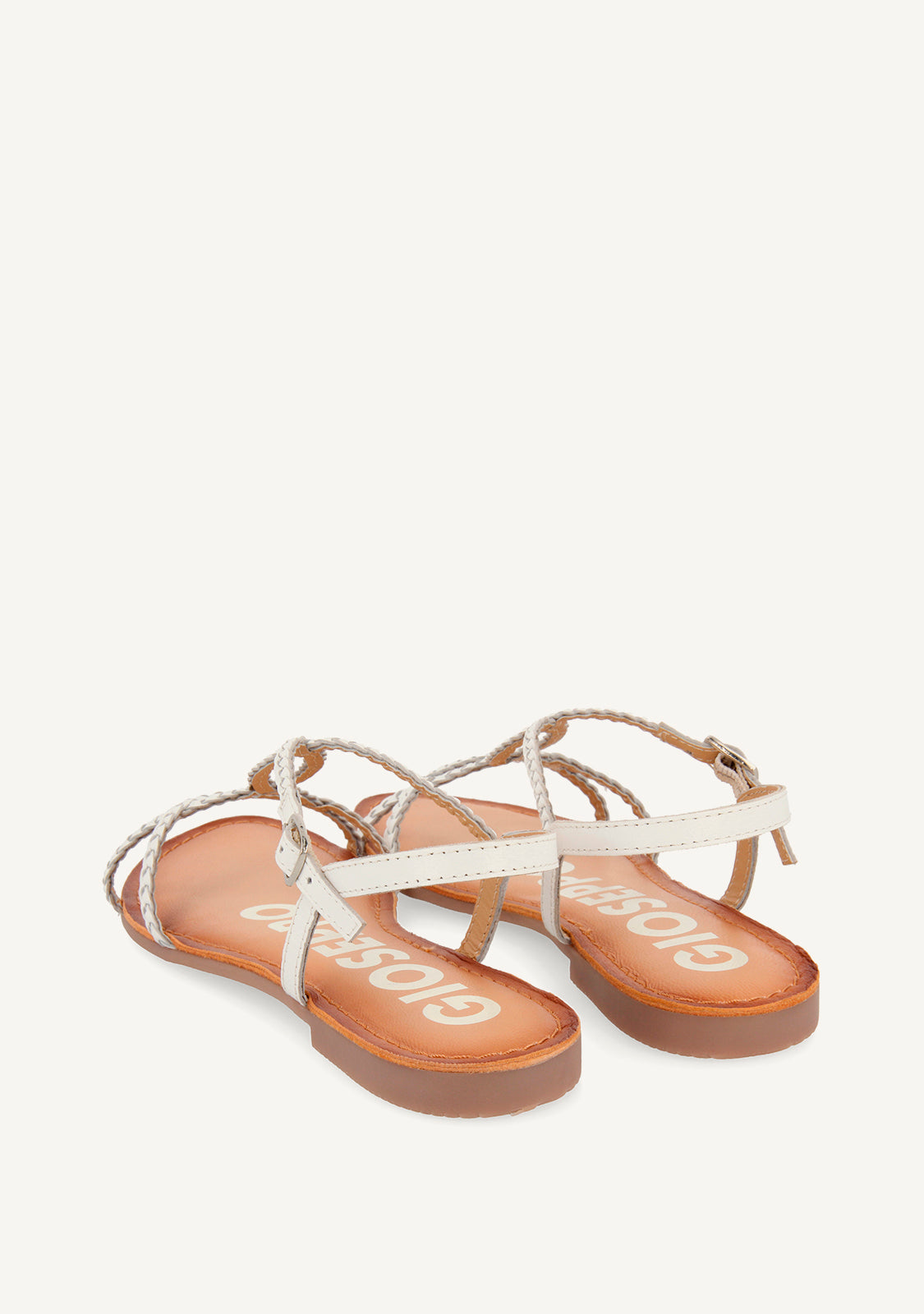 WHITE SANDALS FOR WOMAN OSSIAN
