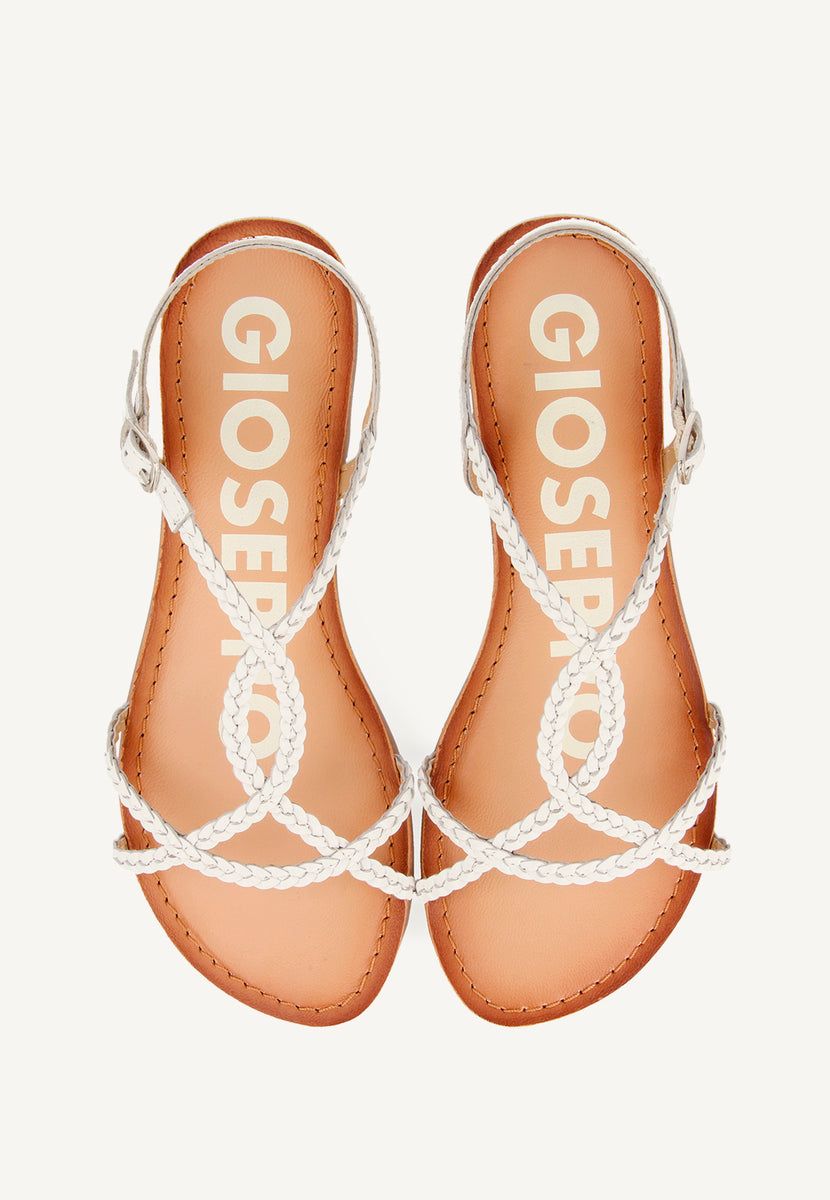 SANDALIAS BLANCAS PARA MUJER OSSIAN