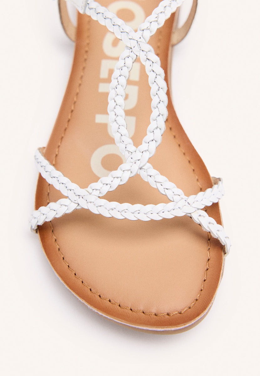 SANDALIAS BLANCAS PARA MUJER OSSIAN