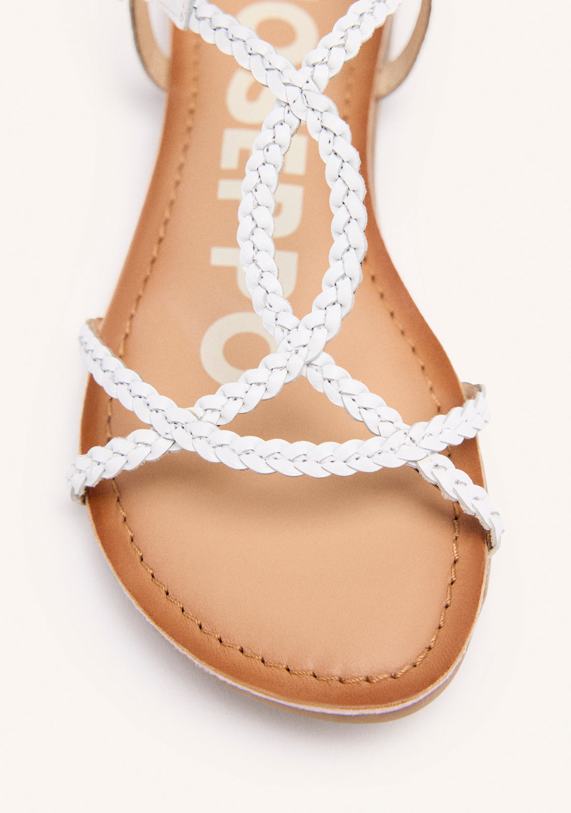 WHITE SANDALS FOR WOMAN OSSIAN