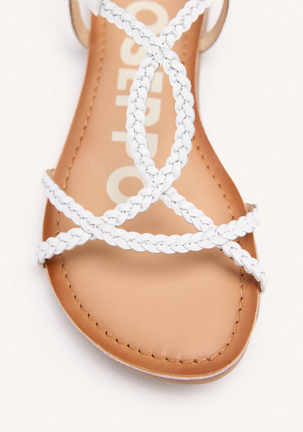 SANDALIAS BLANCAS PARA MUJER OSSIAN