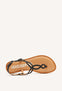 Sandalias de tiras trenzadas negras para mujer FYFFE