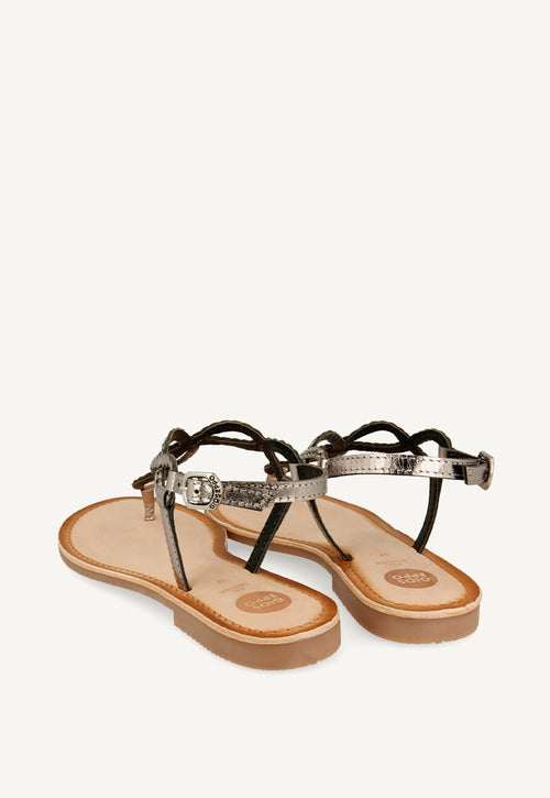 Sandalias de tiras trenzadas plomo para mujer FYFFE