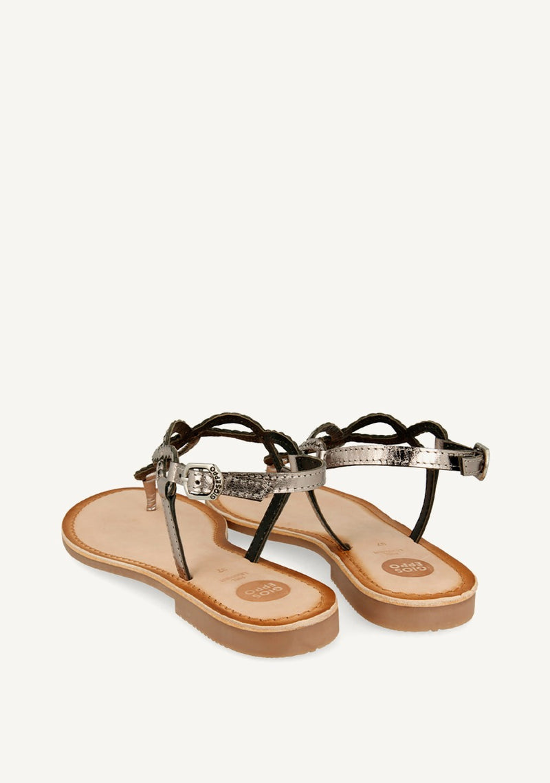 Sandalias de tiras trenzadas plomo para mujer FYFFE