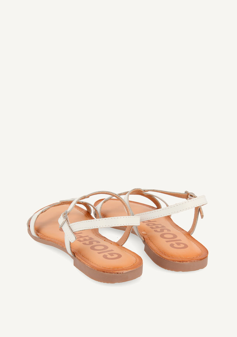 Sandalias de tiras finas blancas para mujer NAVASSA