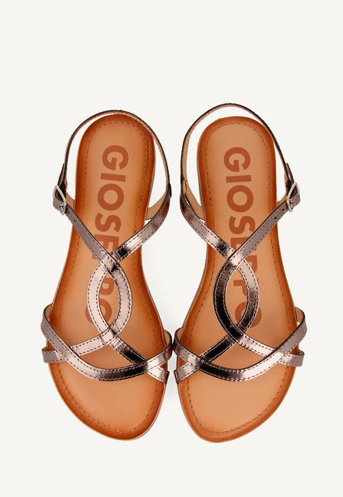 Sandalias de tiras finas plomo para mujer NAVASSA