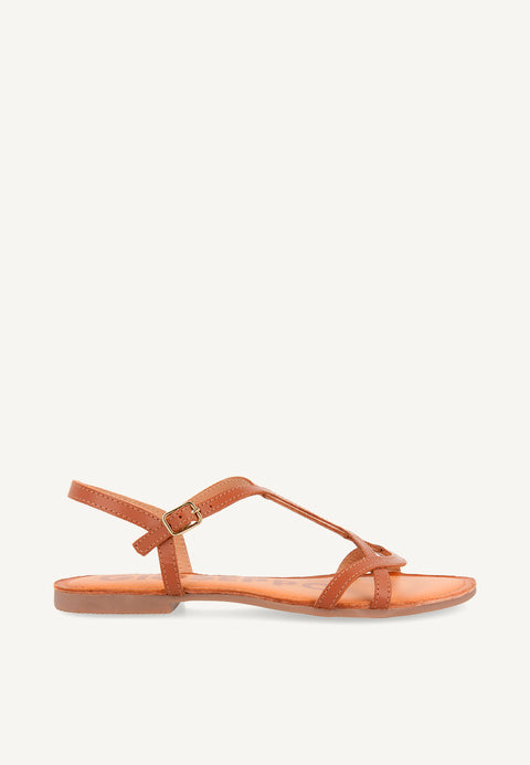 SANDALIAS DE TIRAS FINAS MARRONES PARA MUJER NAVASSA