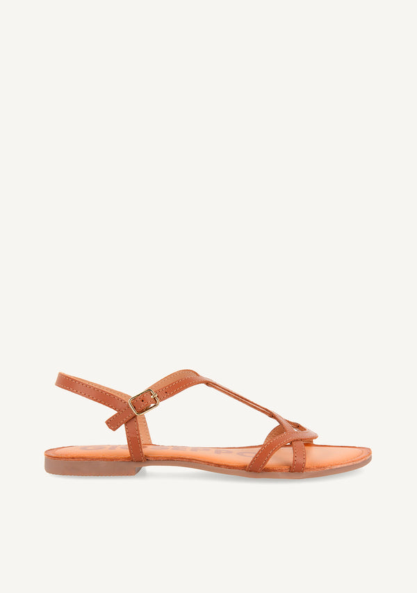 Sandalias de tiras finas marrones para mujer NAVASSA