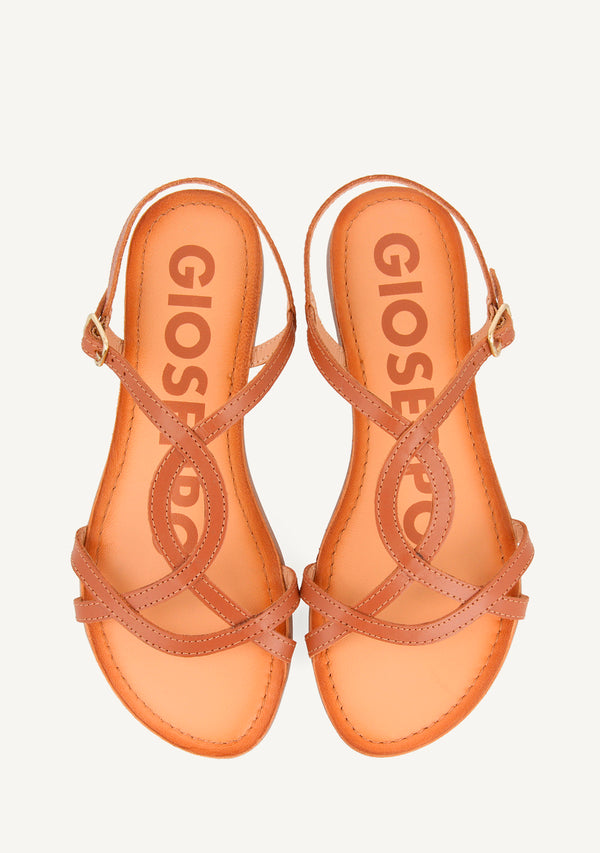 Sandalias de tiras finas marrones para mujer NAVASSA