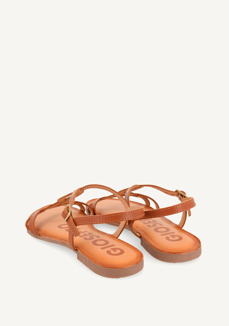 Sandalias de tiras finas marrones para mujer NAVASSA