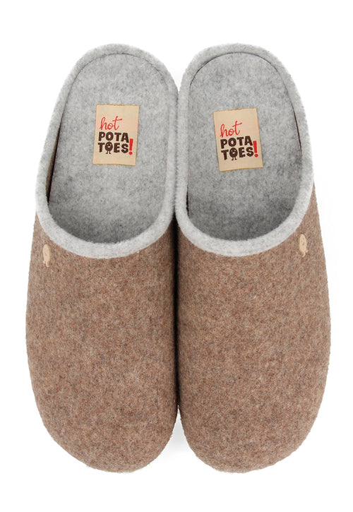Zapatillas de estar por casa Hot Potatoes en marrón LABINSK
