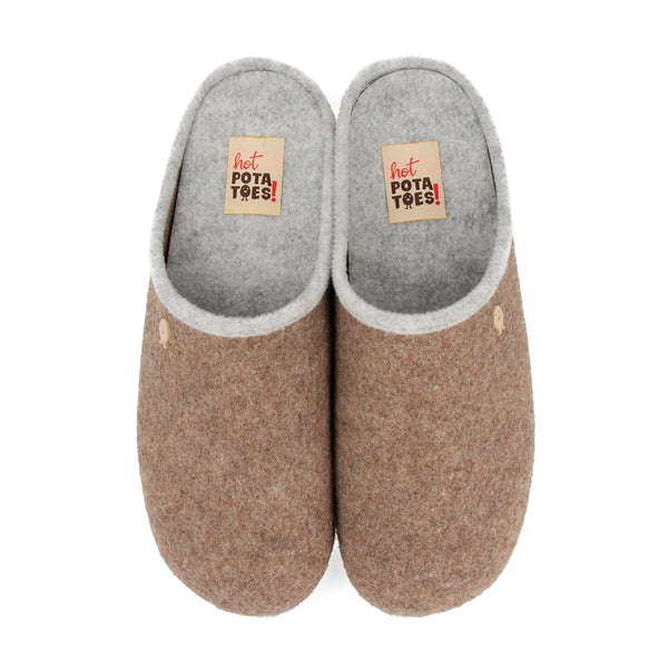 Zapatillas de estar por casa Hot Potatoes en marrón LABINSK