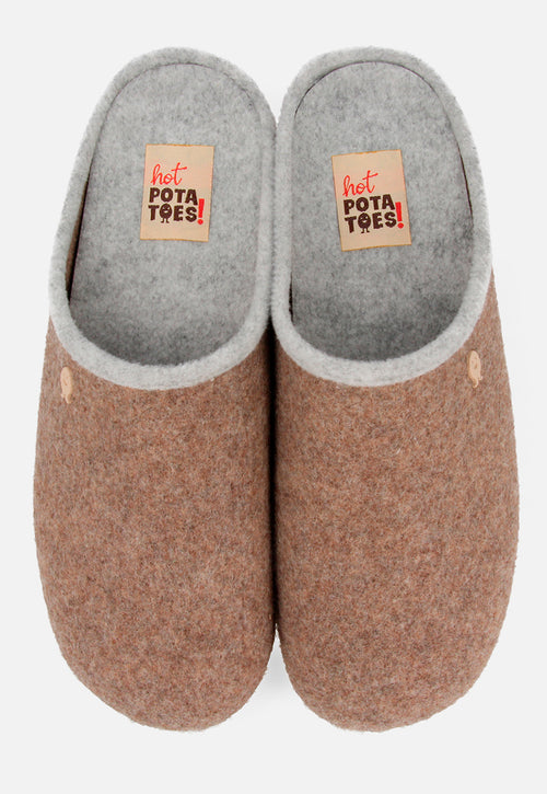 Zapatillas de estar por casa Hot Potatoes en marrón LABINSK