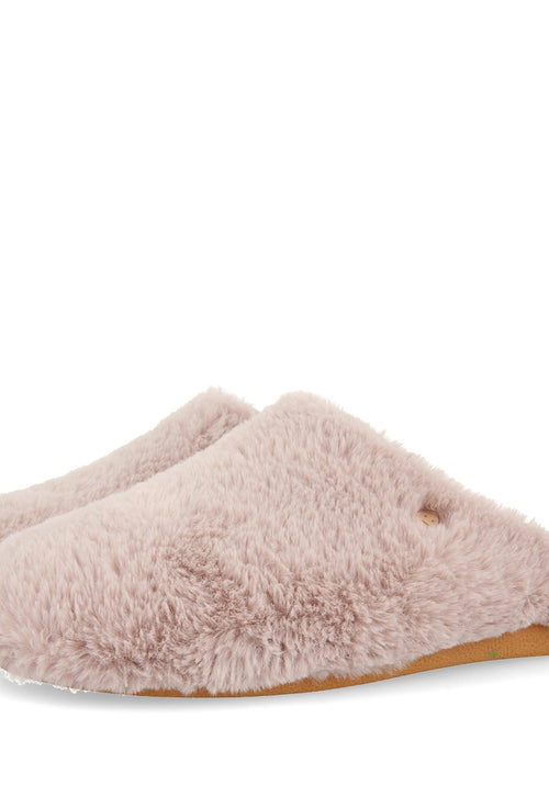 Zapatillas de estar por casa Hot Potates de pelo beige KEMEROVO