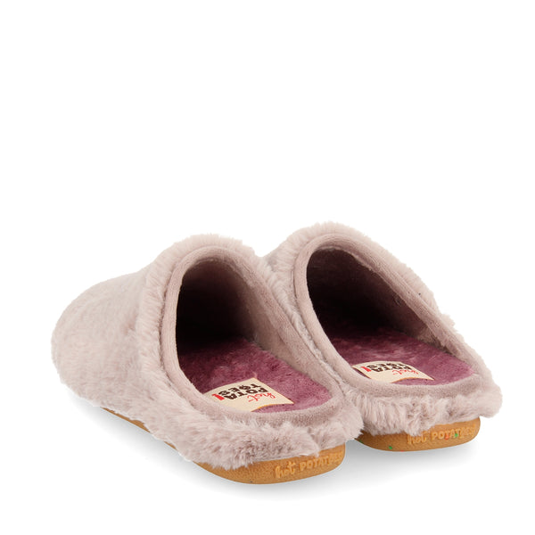 Zapatillas de estar por casa Hot Potates de pelo beige KEMEROVO
