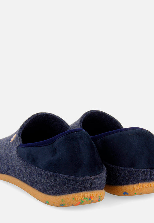 ZAPATILLAS DE ESTAR POR CASA AZUL MARINO DE LA COLECCIÓN HOT POTATOES ORSK