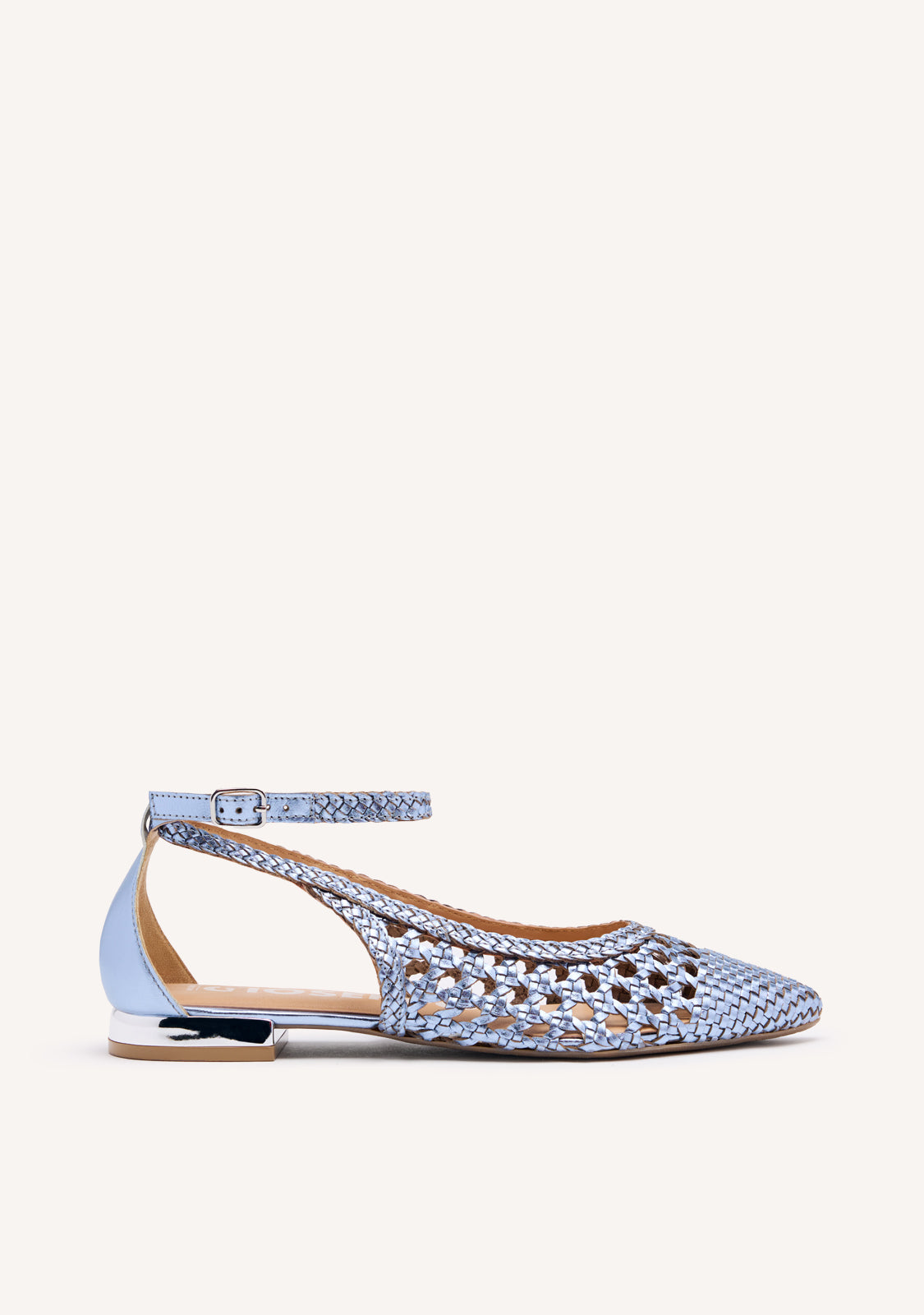 BAILARINAS AZULES TRENZADAS DE PUNTA FINA PARA MUJER DELL