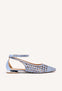 BLUE BRAIDED BALLERINA PUMPS FOR WOMAN DELL