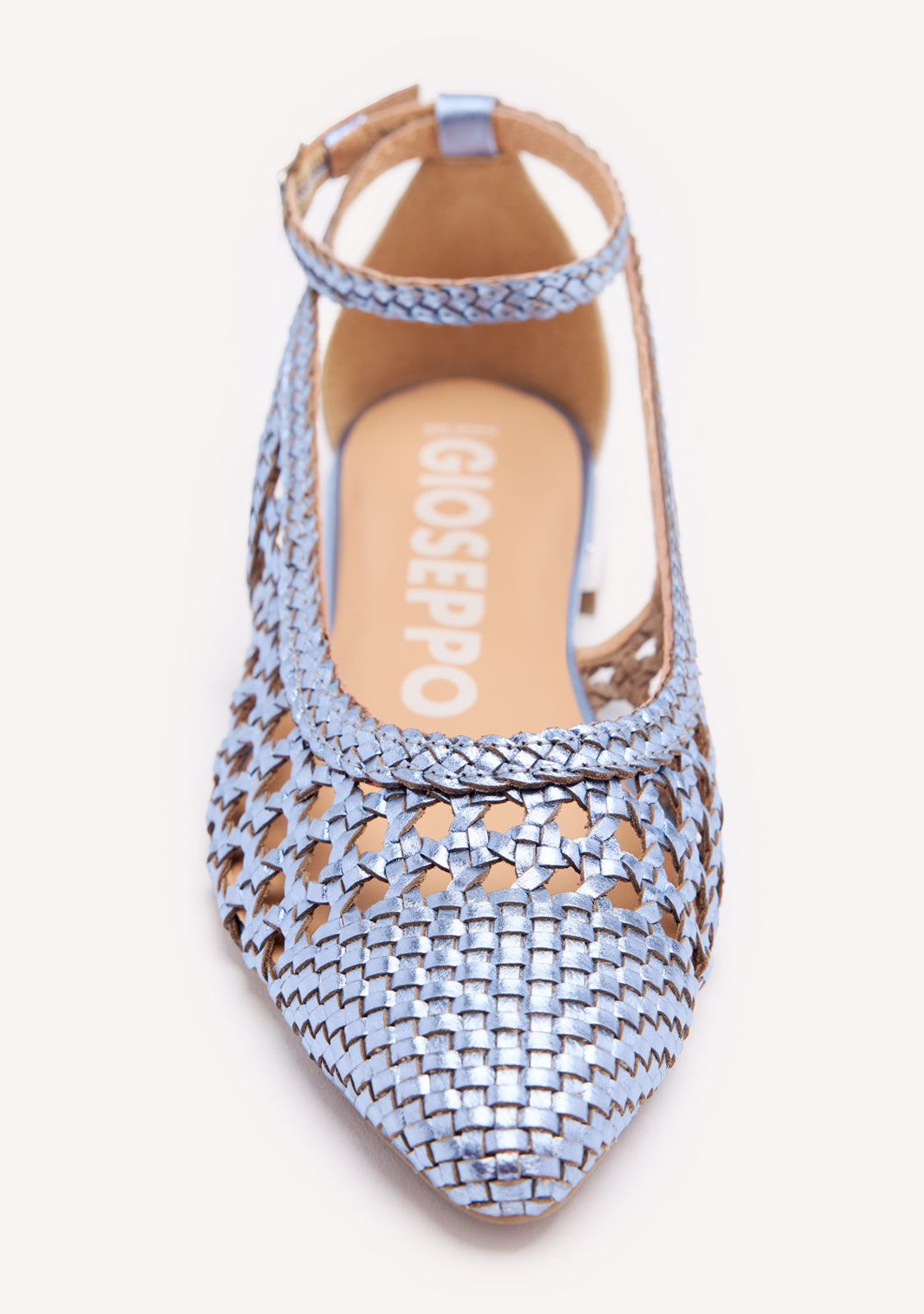 BAILARINAS AZULES TRENZADAS DE PUNTA FINA PARA MUJER DELL