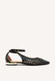 BLACK BRADIDED BALLERINA PUMPS FOR WOMAN DELL
