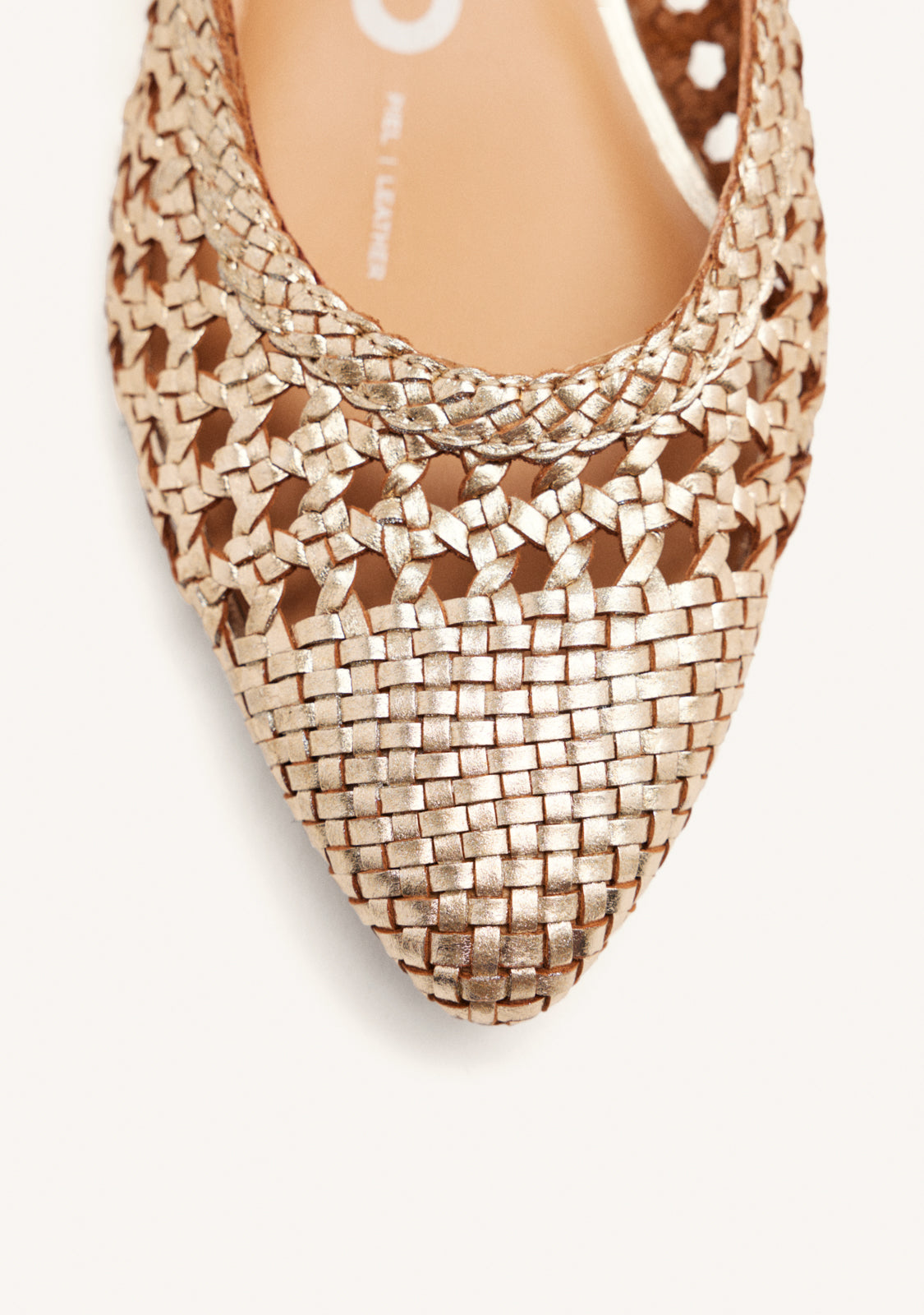 GOLDEN BALLERINA PUMPS FOR WOMAN DELL