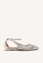 SILVER BRAIDED BALLERINA PUMPS FOR WOMAN DELL