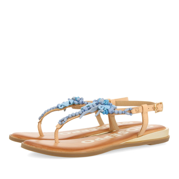SANDALIAS AZULES CON DETALLES PARA MUJER ALBANY