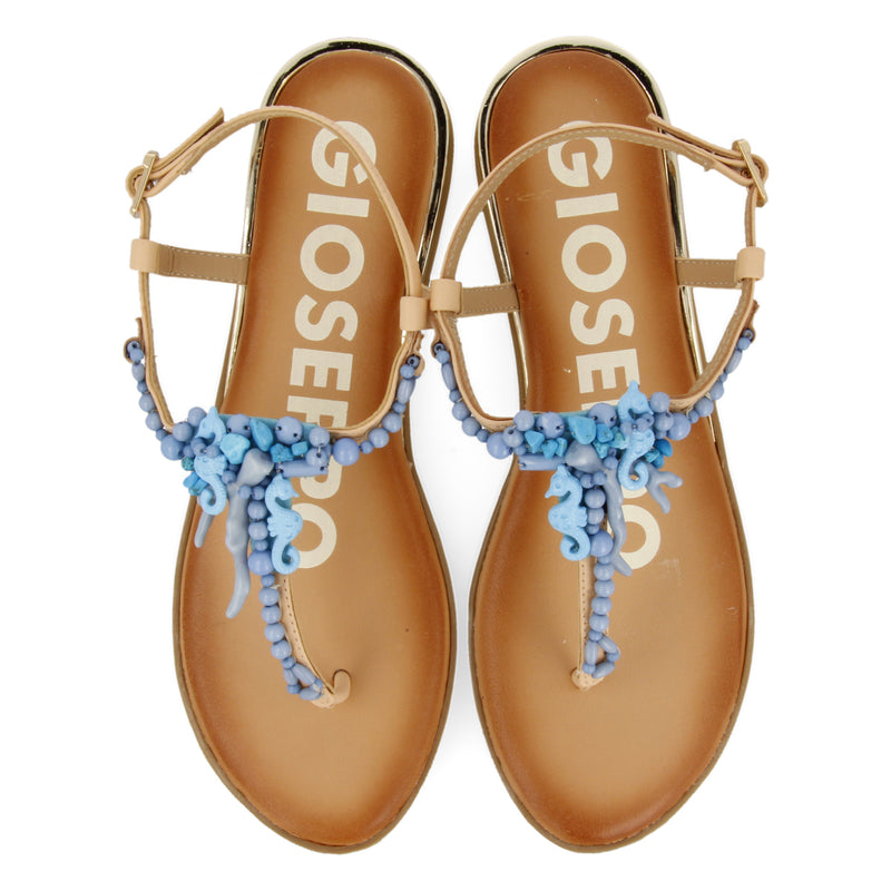 SANDALIAS AZULES CON DETALLES PARA MUJER ALBANY