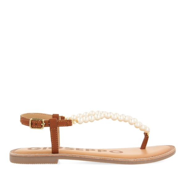 SANDALIAS PLANAS CON PERLAS PARA MUJER GLENMORE