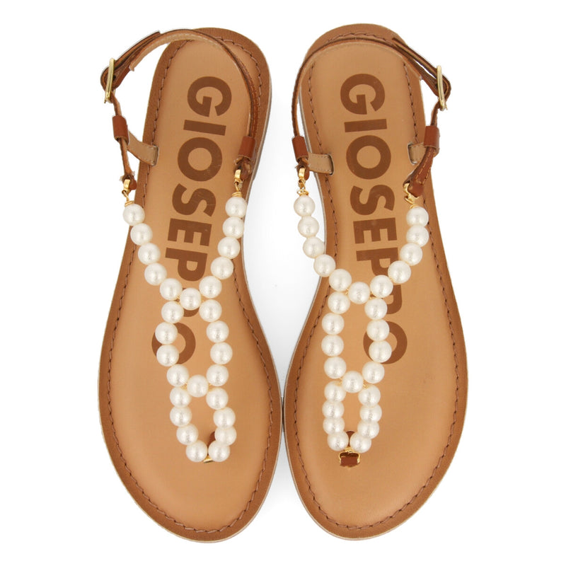 SANDALIAS PLANAS CON PERLAS PARA MUJER GLENMORE