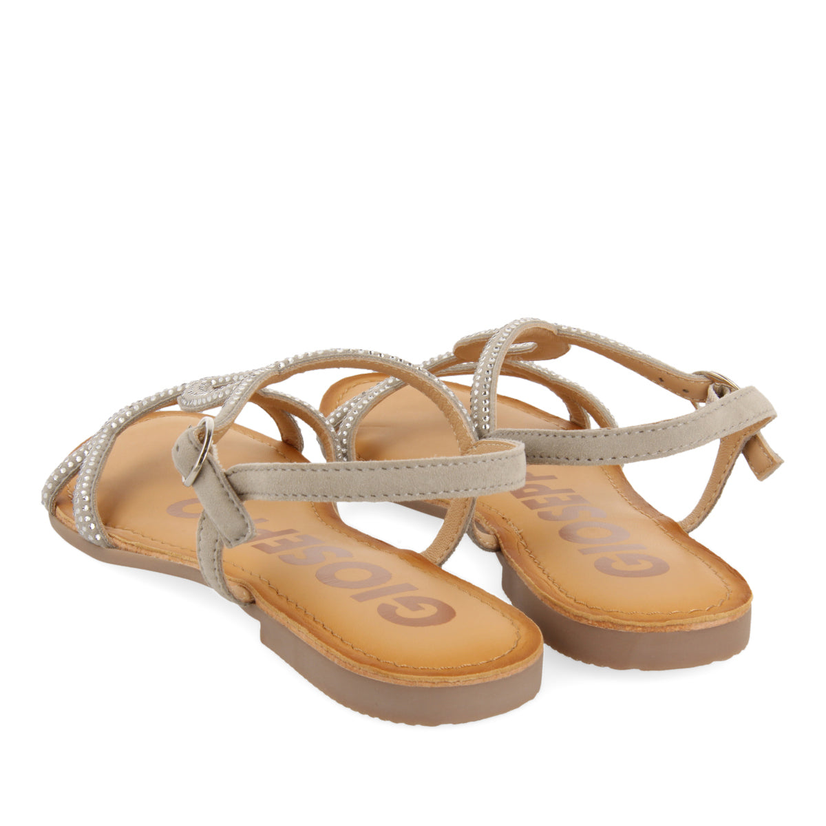 SILVER FLAT SANDALS WITH BEADS FOR WOMAN CONOVER