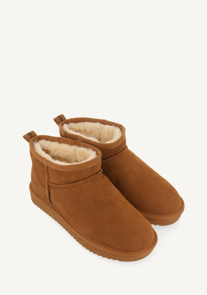 STIVALI AUSTRALIANI COLORE CUOIO A GAMBA BASSA PER DONNA BEREK