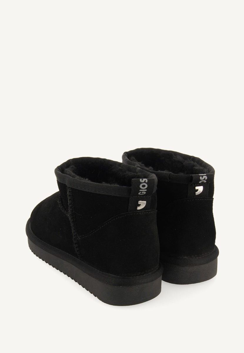 BOTAS AUSTRALIANAS COLOR NEGRO DE CAÑA BAJA PARA MUJER BEREK