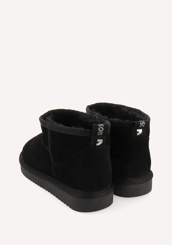 BOTAS AUSTRALIANAS COLOR NEGRO DE CAÑA BAJA PARA MUJER BEREK