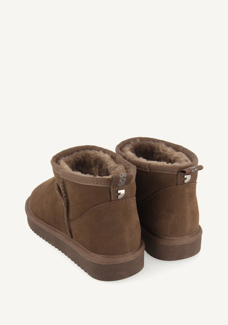 BOTAS AUSTRALIANAS COLOR TAUPE DE CAÑA BAJA PARA MUJER BEREK