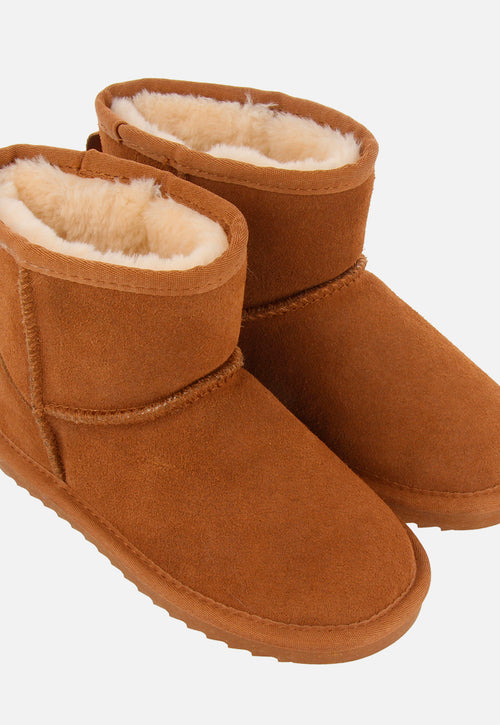 BOTA AUSTRALIANA PIEL MARRON PARA NIÑA COFFS