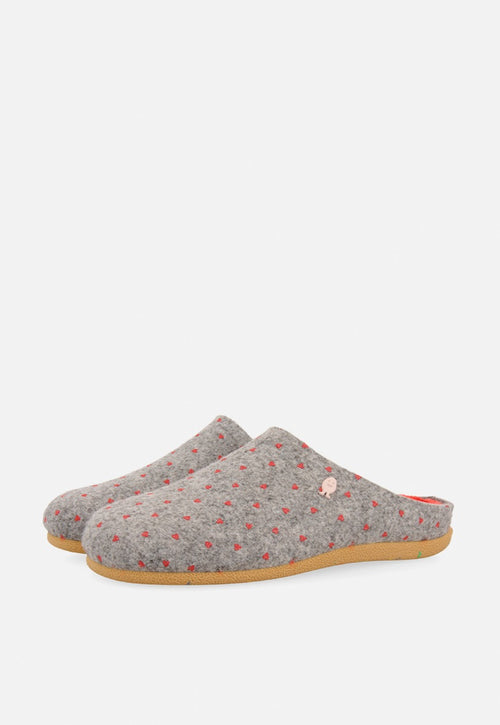 ZAPATILLAS GRISES DE ESTAR POR CASA DE LA COLECCIÓN HOT POTATOES HITTISAU 